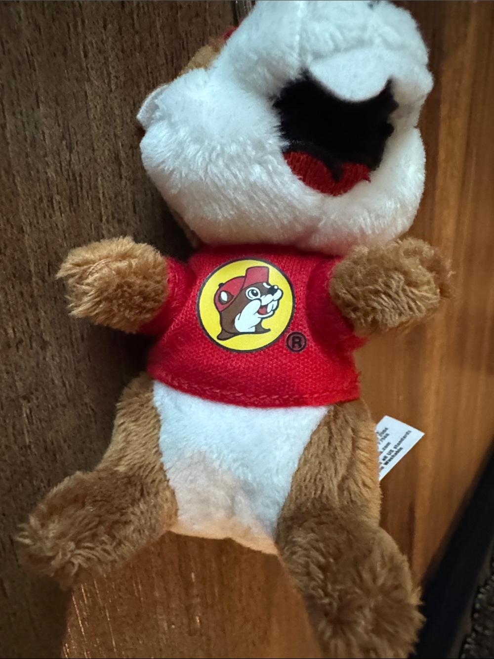 Buc-ee's Beaver Keychain Plush - Red & Brown - Picture 2 of 4